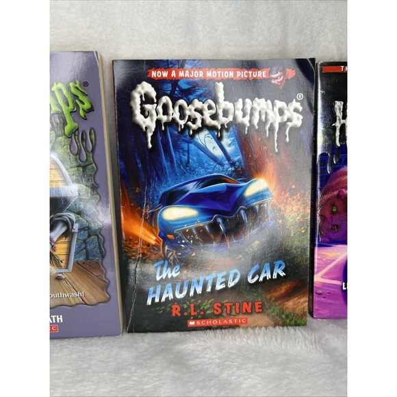 Goosebumps Book Bundle Lot Of 3 The Haunted Car Horrorland Vampire Breath - Picture 3 of 12
